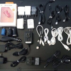 Cell Phone Chargers, Cords, Car Chargers- some Samsung - 26 items-Preowned